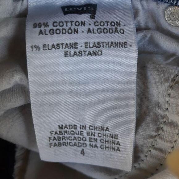 Levi's Shorts Womens 4 515 Bermuda Cuffed Hem Light Wash Long Jeans 5 Pocket - Picture 5 of 10